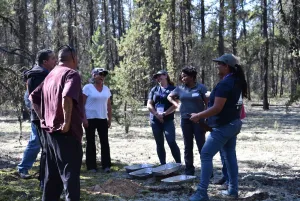 Forest Health workshop group laughing